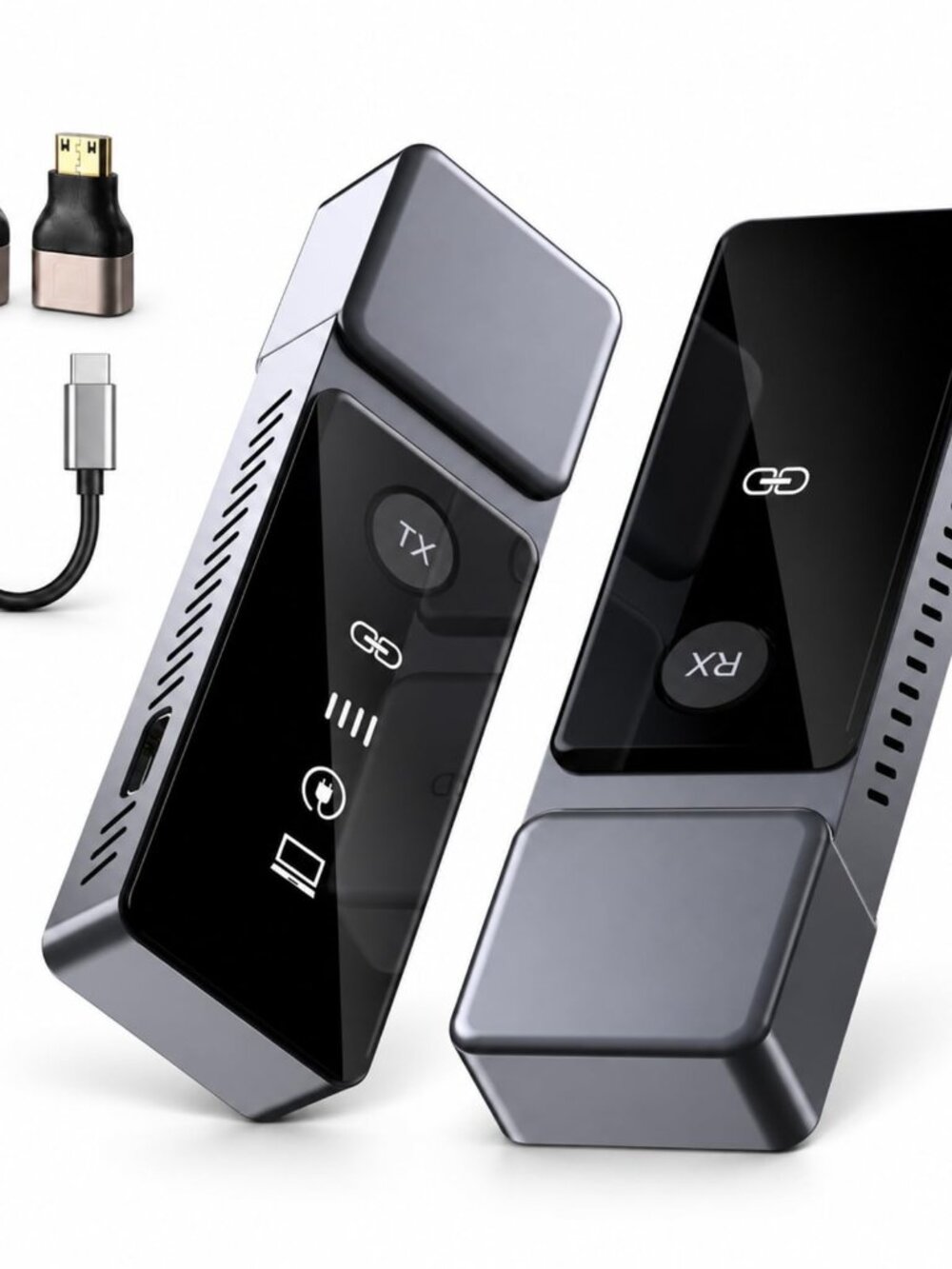 NEW 2026 Wireless HDMI Transmitter and Receiver 1080P 5GHz Plug & Play 4K Decode